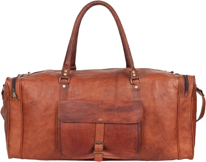 Handcrafted Duffle Leather Bag