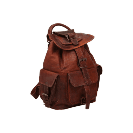 vintage-brown-leather-backpack