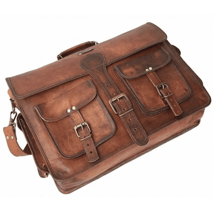 Vintage Messenger Leather Bag